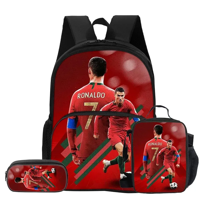 sac dos nylon noir motif football dynamique bandoulière arquée fermeture éclair integree informatique unisexe voyage