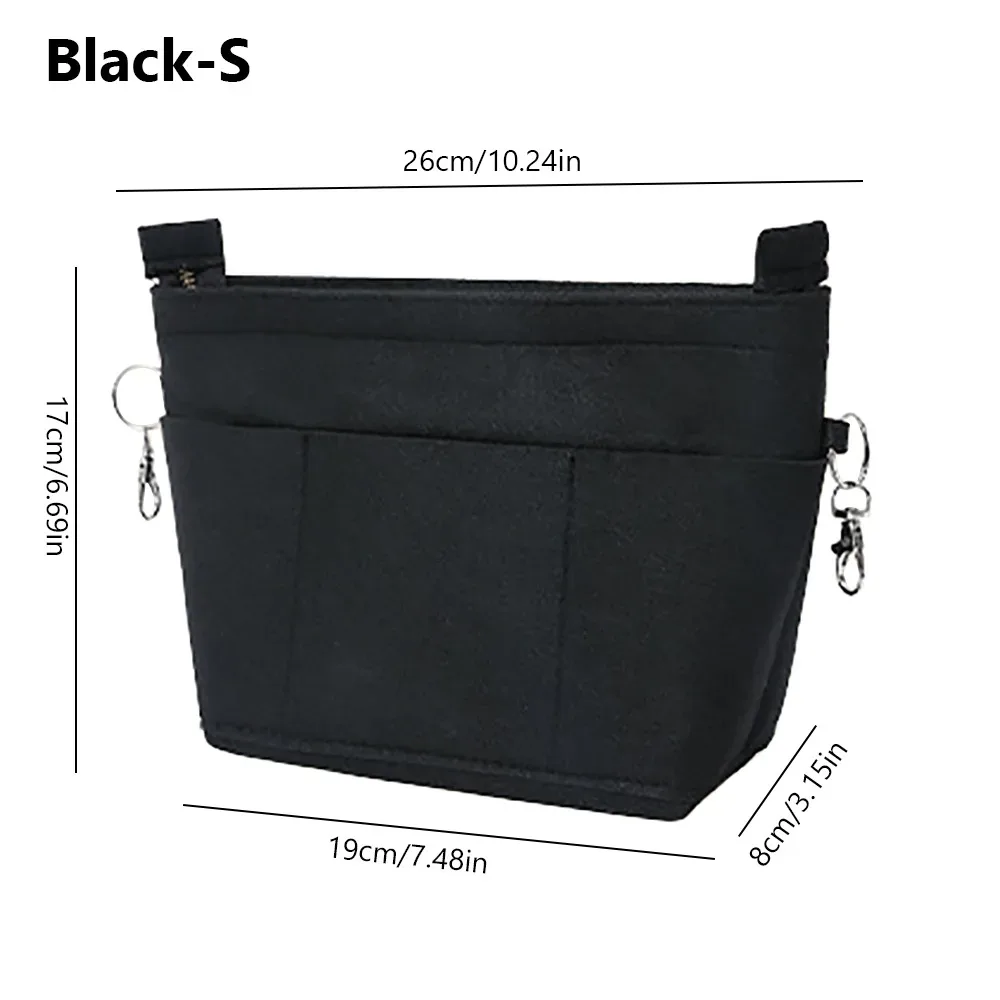 organisateur de sac à main en feutre multi-poches, support de sac interne, grande capacité, portable, pour rangement et organisation