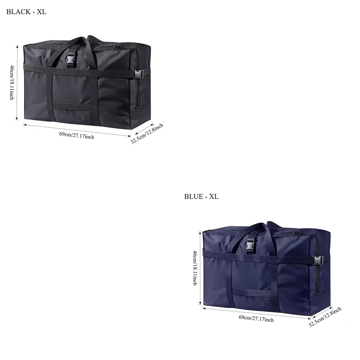 grand sac de voyage pliable et imperméable, sac à main durable, design peu encombrant pour valise à roulettes