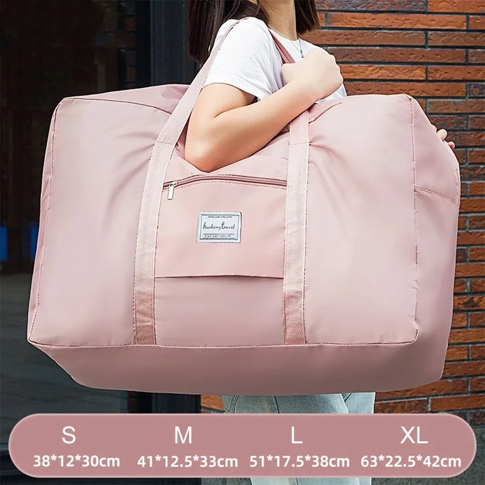 sac de rangement de voyage pliable durable, multifonction, oxford, bagages, grande capacité, étanche, sacs à main de voyage, poudres de vêtements