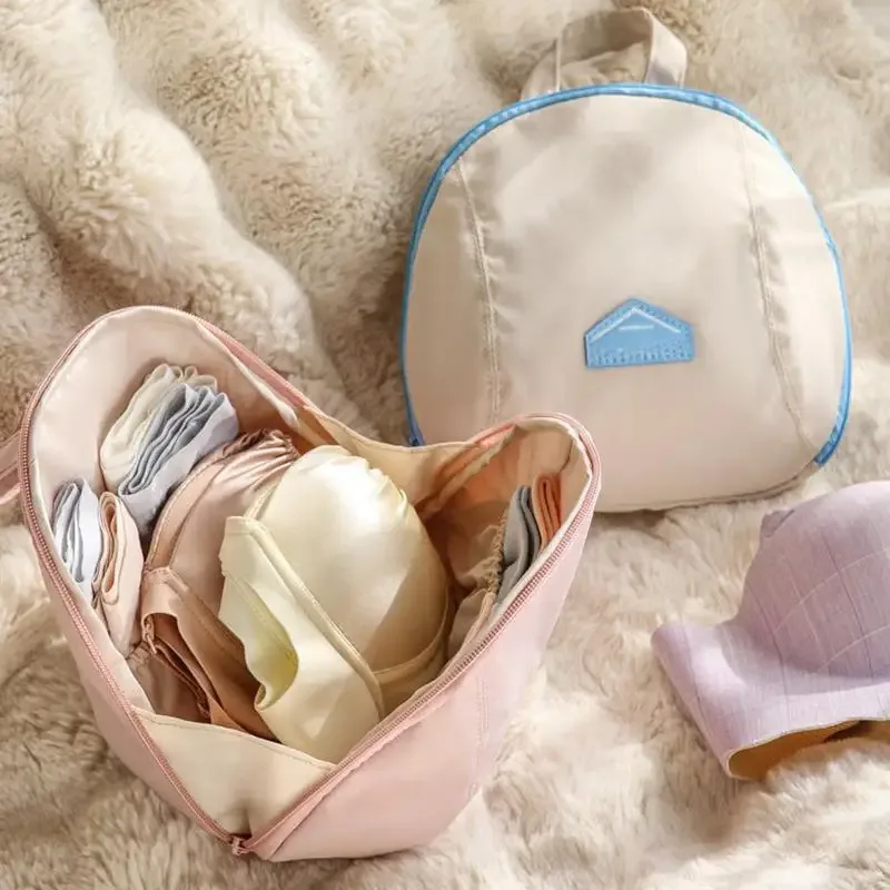 sac de rangement pour sous-vêtements peachskin, au toucher doux et de grande capacité, parfait pour les voyages, les escapades de week-end et l'usage quotidien