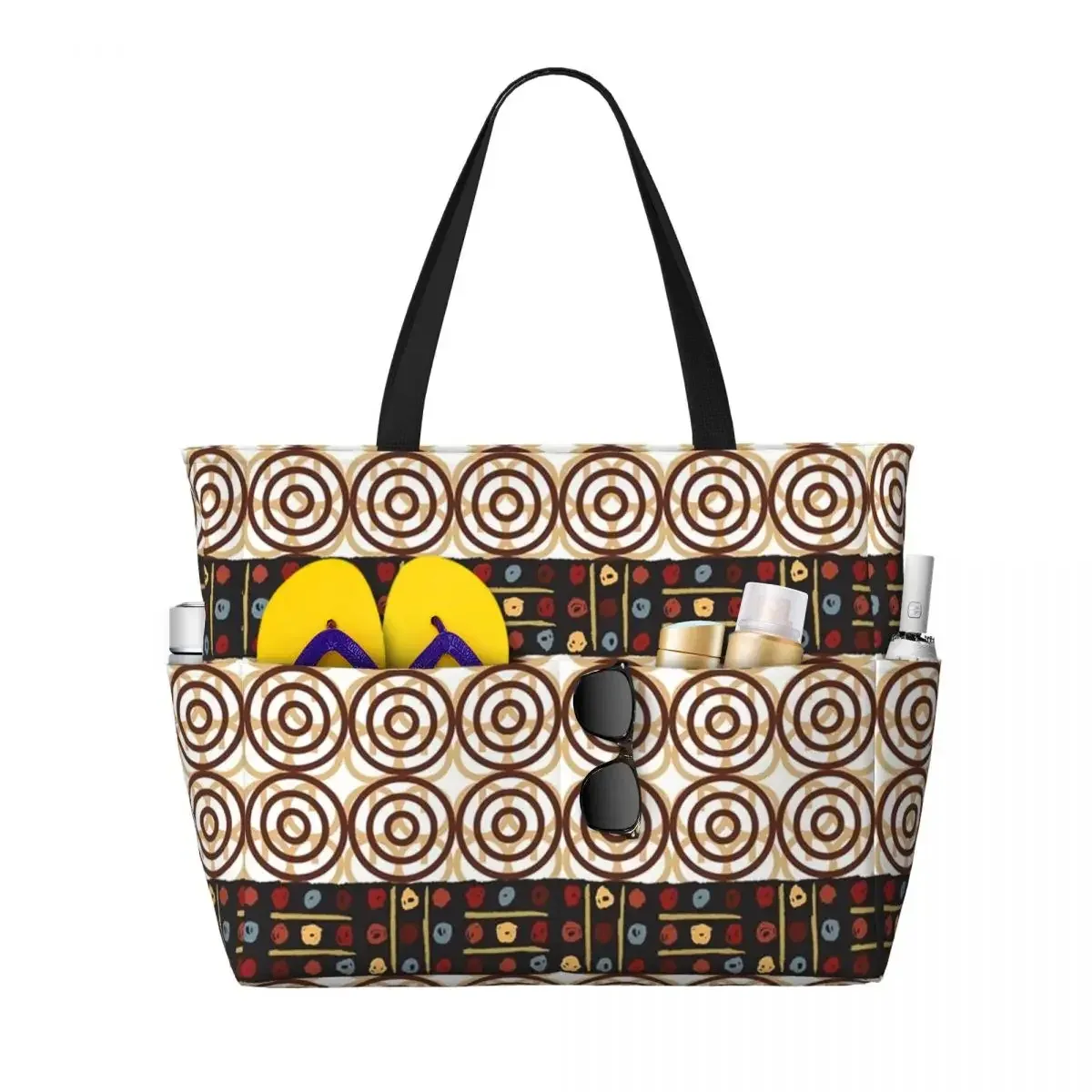 sac fourre-tout personnalisé en tissu kente africain pour femmes, grande capacité, sacs de voyage traditionnels ethniques africains ankara plage salle de sport