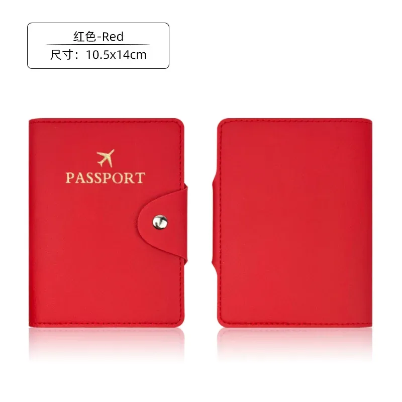nouvel étui de passeport en cuir pu, porte-documents de voyage pour femmes et hommes