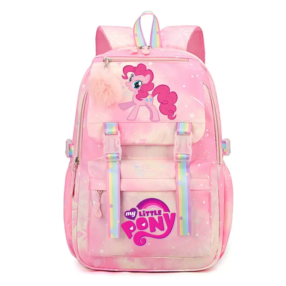 my little pony sac à dos imperméable de grande capacité pour femmes et filles, sac à dos léger pour l'école, sac à dos de voyage décontracté