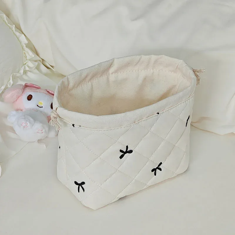sac à cordon avec imprimé floral, grande capacité, trousse de maquillage portable, organisateur de rangement pour produits de beauté, idéal pour les voyages, la salle de sport et les articles de toilette à la maison.