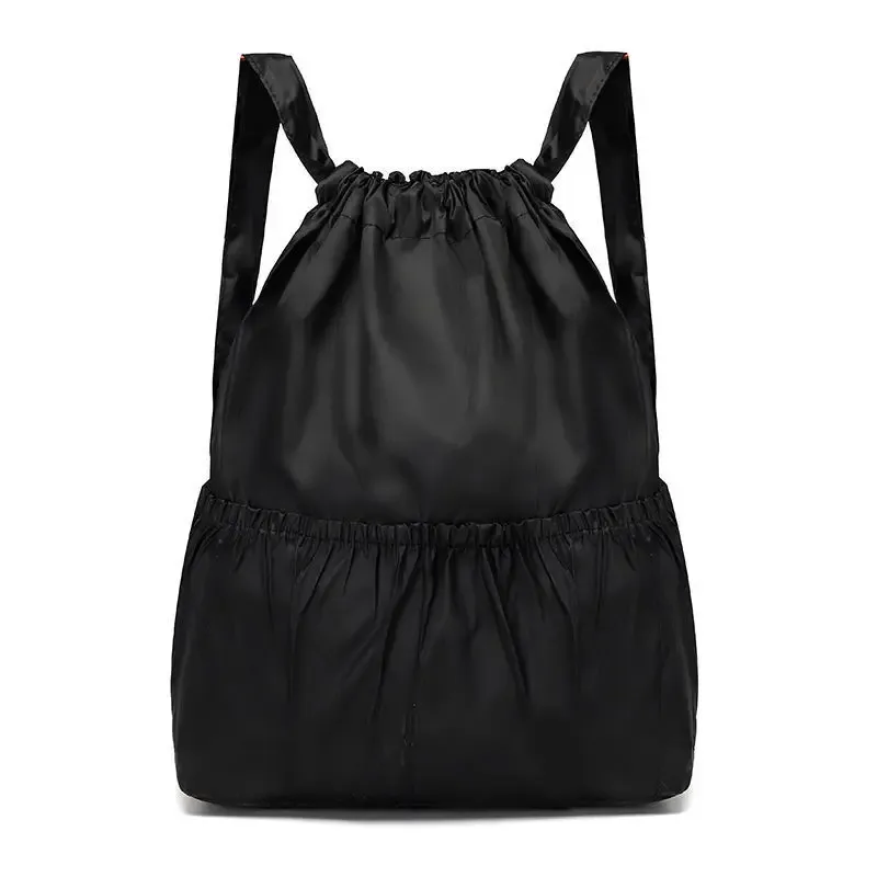 sac à dos à cordon de serrage pour femmes, sac à cordon en nylon, grande capacité, sac à bandoulière léger et polyvalent pour maman
