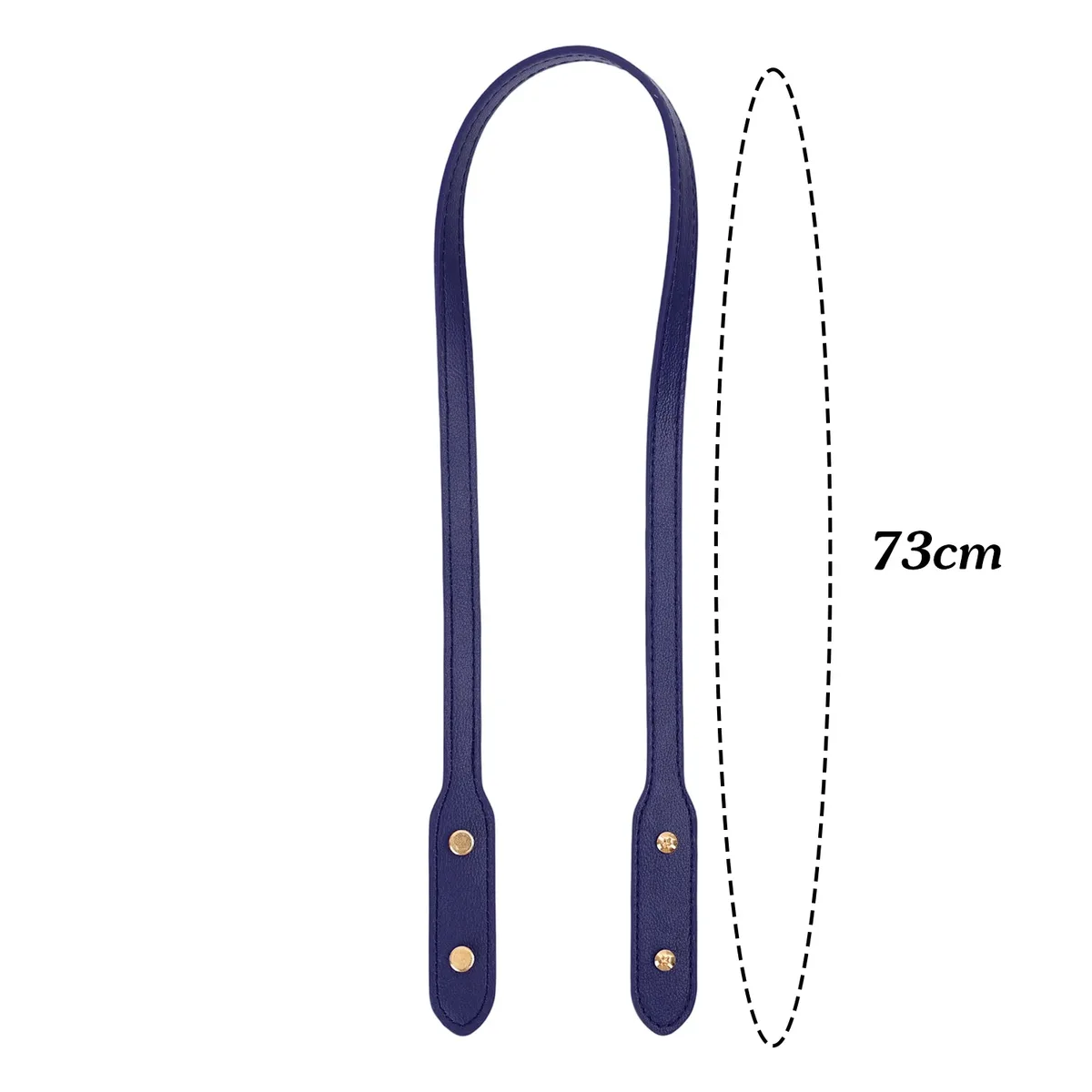 sangles de sac en cuir pu 73cm, 2 pièces, avec rivets, sangle de poignée détachable, sangles de sac à bandoulière de remplacement, accessoires de marquage de sac à faire soi-même