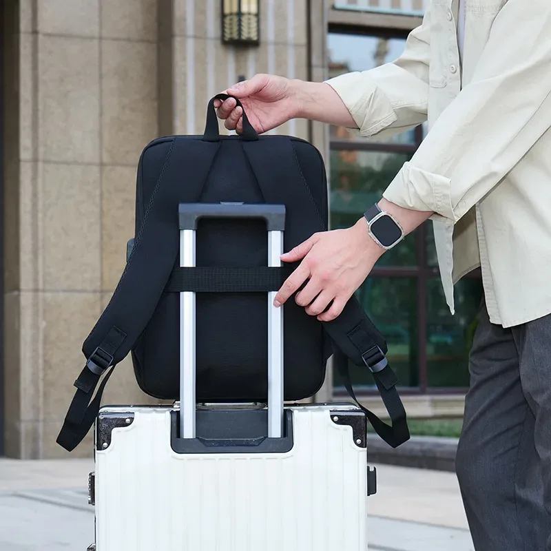 sac à dos d'ordinateur à coque rigide usb pour hommes, cartable à la mode pour lycéens, étudiants, grande capacité, sac à dos d'affaires