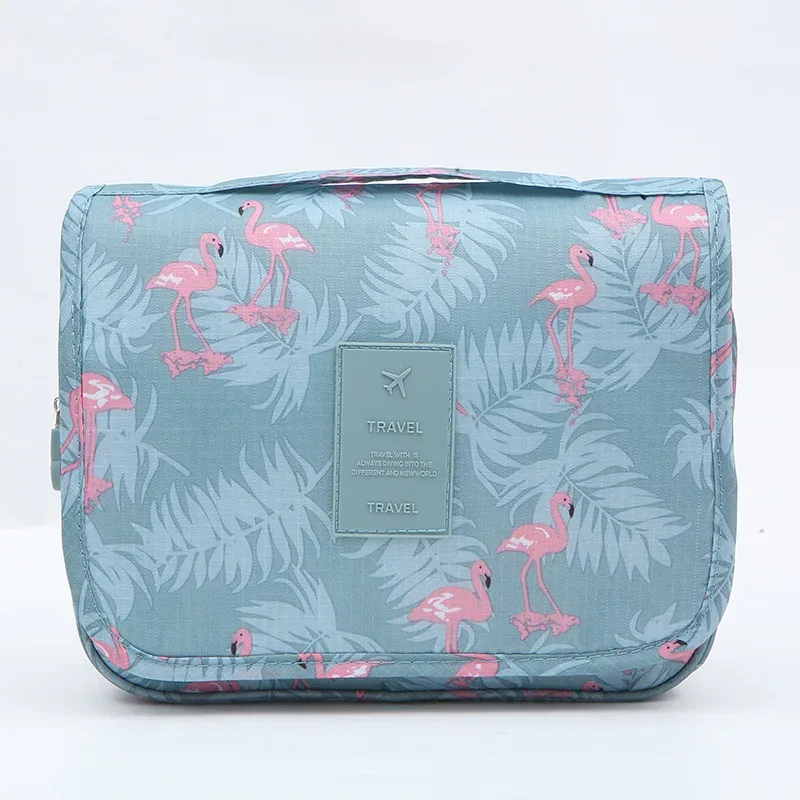 sac de maquillage de haute qualité pour femmes, sac à cosmétiques de voyage, crochet, organisateur de produits de toilette, rangement étanche, sac de lavage suspendu pour salle de bain