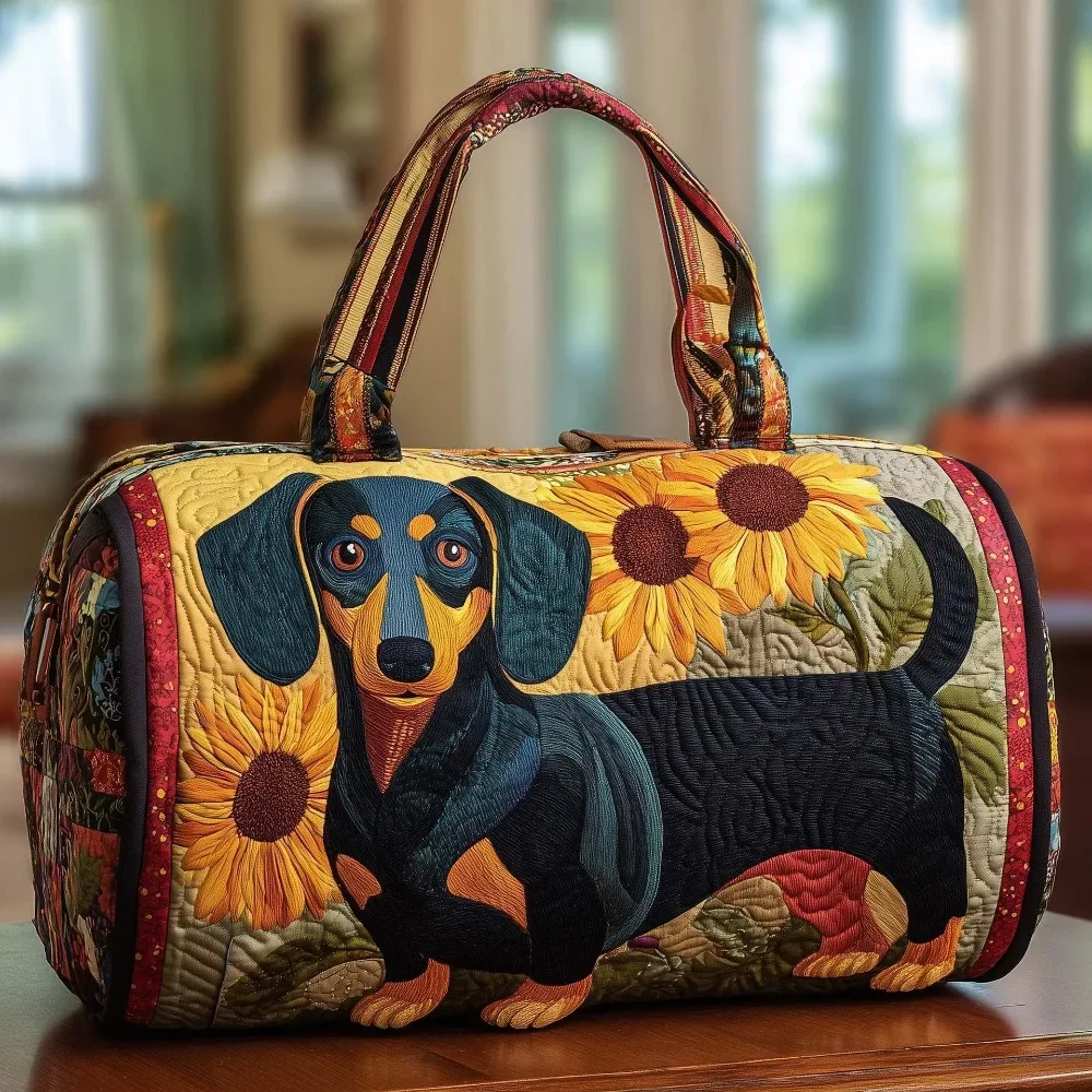 sac de voyage matelassé à bandoulière, matelassage 3d, grande capacité, sac à main pour courtes distances, sacs fourre-tout, motif animaux