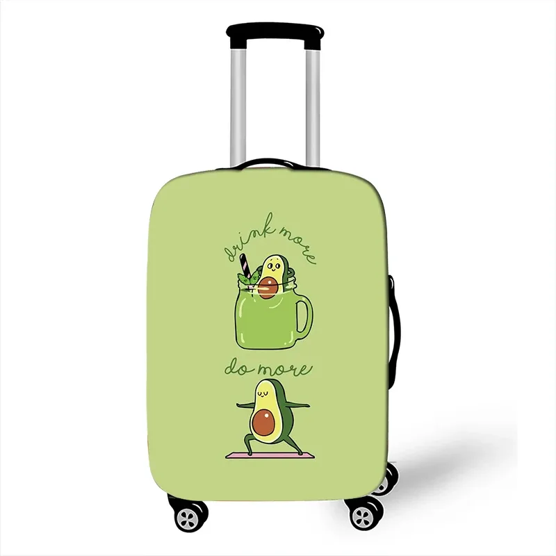 juste de bagage à motif d'avocat de style drôle, étui de protection anti-poussière pour valise logique, mode, 18 "-32"