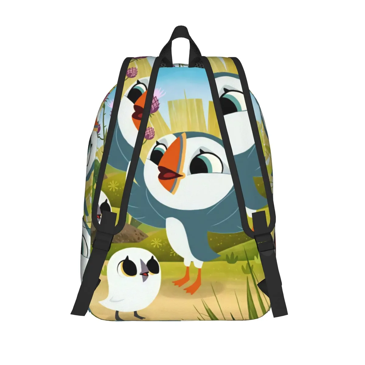 sac à dos puffin rock and new friends pour filles, sacs à dos de randonnée en polyester, grands sacs à dos kawaii pour lycée