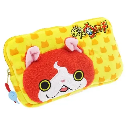 nouveau mignon yo-kai montre jibanyan komasan filles enfants femme en peluche maquillage sacs à cosmétiques étuis de rangement sacs à crayons pour les enfants