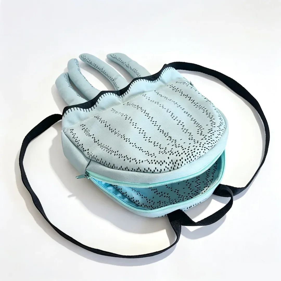 sac à dos méduse style océan, sac à bandoulière unique en forme d'animal marin, sac à main, avec tentacules de méduse bleu clair, mini sac à dos de voyage amusant sur le thème de la vie marine, cadeau, adapté aux hommes et aux femmes, pour l'école, les voyages, les loisirs quotidiens, les activités de plein air