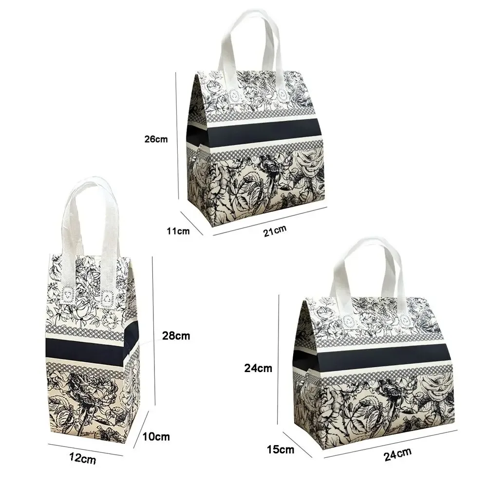 sac d'emballage réutilisable en tissu non tissé, 10 pièces, pour thé au lait, feuille d'aluminium, housse de tasse isolée, fourre-tout pour café de voyage