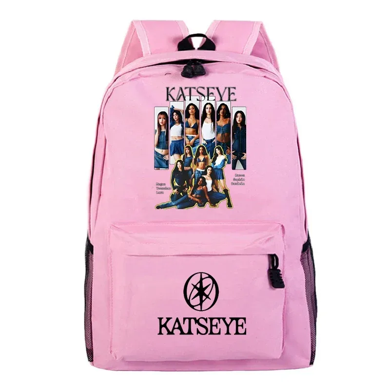 sacs d'école imprimés katseye, sac à dos léger pour enfants, cartable pour élèves du primaire, filles et garçons, sacs de voyage en plein air, mochila, cadeau
