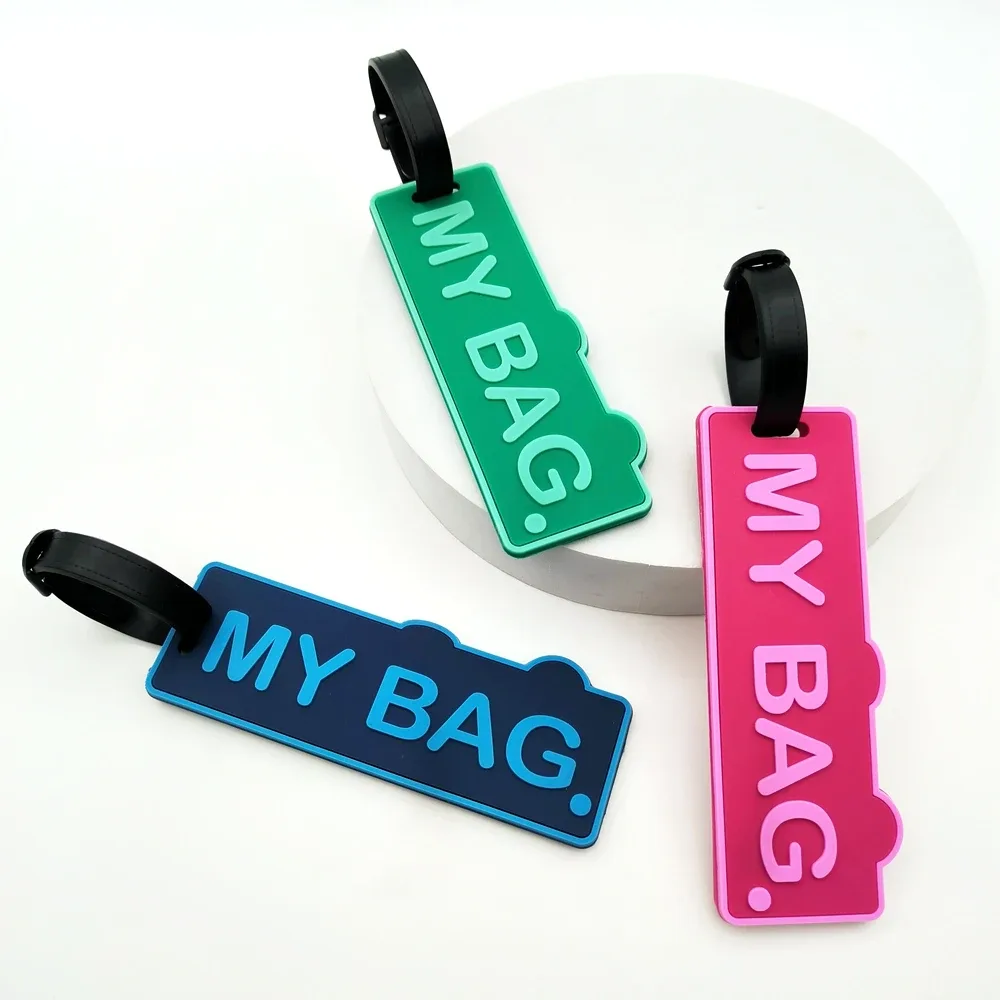 pendentif d'étiquette de bagage de lettre minimaliste, étiquette de bagage d'aéroport de voyage, étiquette d'identification anti-perte, étiquette de nom de bagage, mâle et 600, 1pc