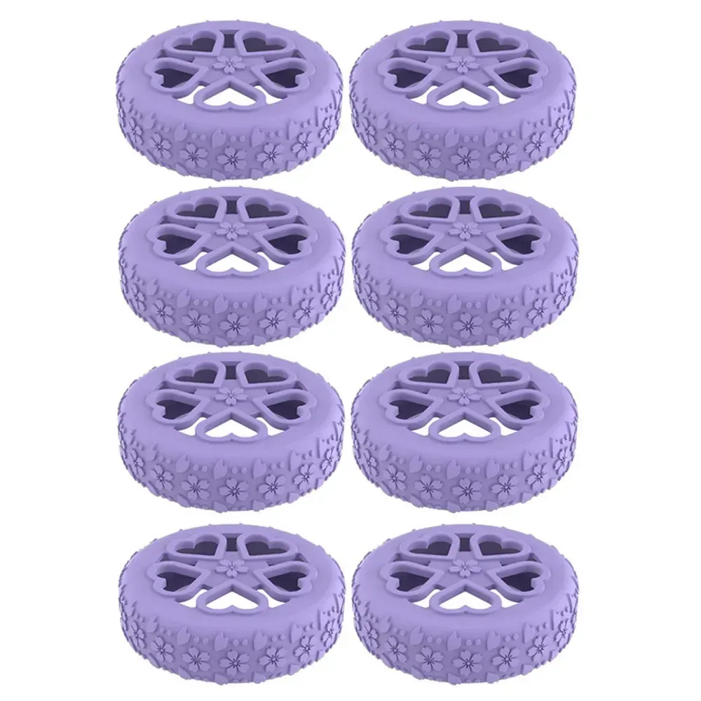 juste de protection en silicone pour roues de valise, chaussures de roulette à bagages shoes, son silencieux, structurels ent, anti-delhi, bruit sap, 8 pièces