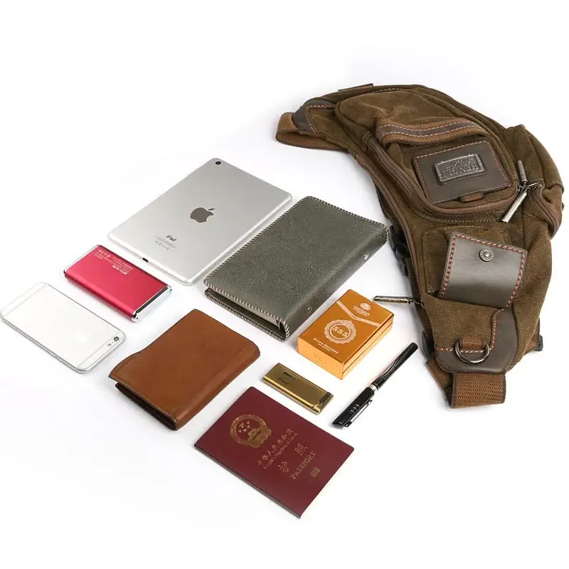 sac en toile résistant à l'usure ruil, sacs à bandoulière pour homme, sac à bandoulière décontracté pour homme, sac de voyage rétro
