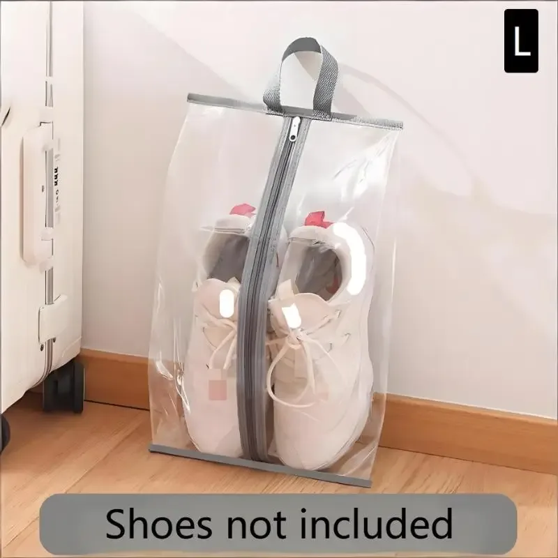 sacs à chaussures transparents pour le rangement, 10 pièces, organisateur de chaussures imperméable pour les voyages d'affaires et le placard à domicile