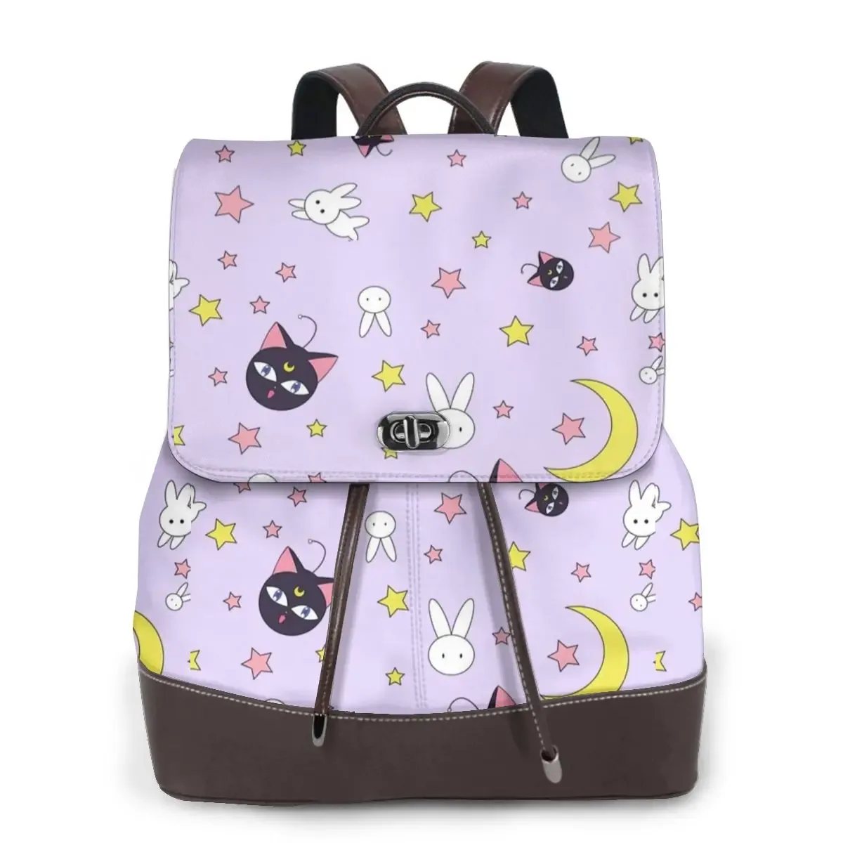 s-sailor-m-moon nouveau sac à dos pour femme tendance, sac à dos en cuir de haute qualité, sac à dos simple et élégant, sac à dos de grande capacité