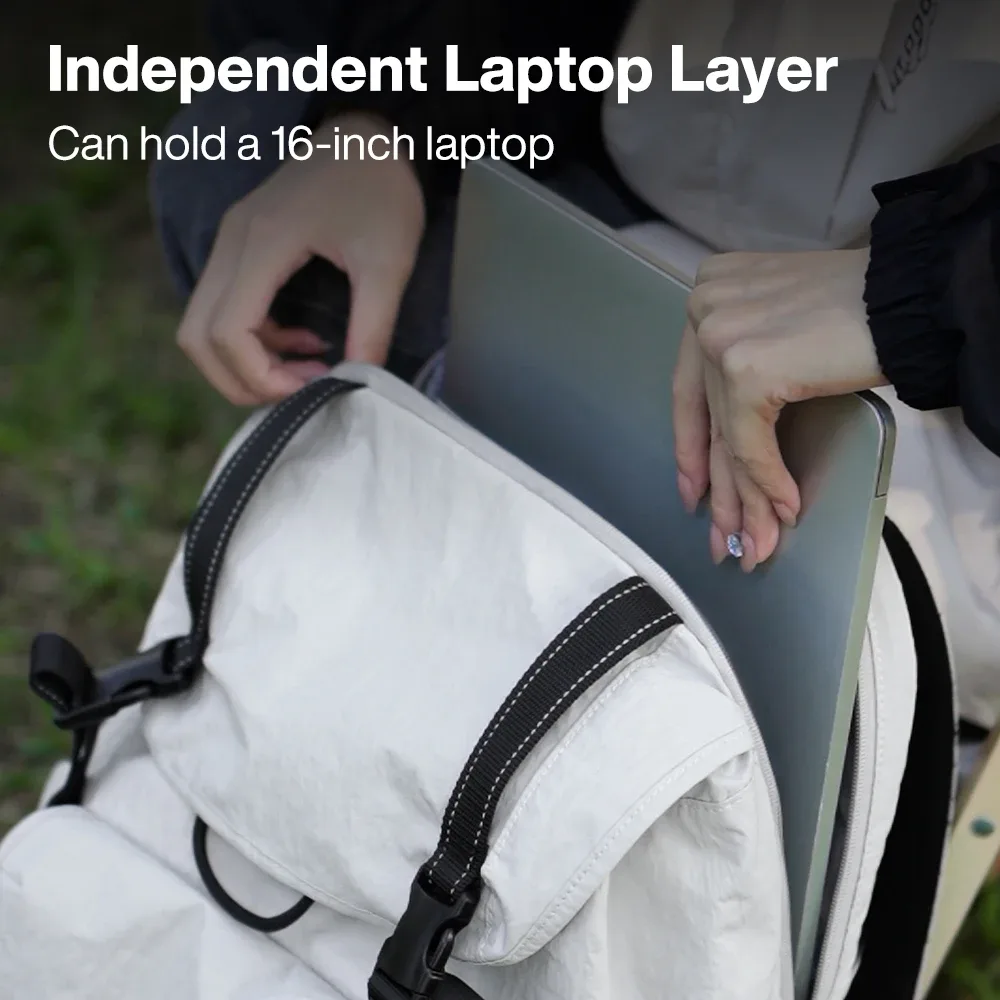mixi – sac à dos de voyage pour ordinateur portable de 18 pouces, approuvé par le vol, convient à un ordinateur portable de 16 pouces, léger et étanche, pour randonnée