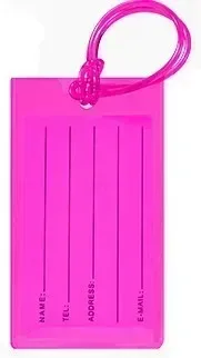 porte-étiquette de bagage coloré structurels ent en pvc, porte-carte d'embarquement, étiquette de voyage, couverture de carte d'avion, étiquettes volantes anti-perte