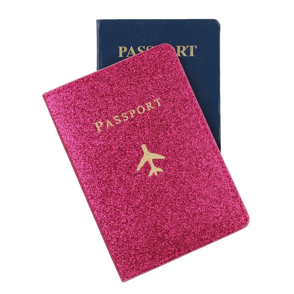 protège passeport organisateur avion doré noir rose pâle voyage document portefeuille crédit card protection