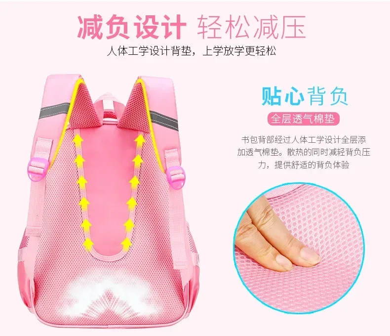 sac à dos scolaire léger pour filles de 6 à 12 ans, sac à dos élémentaire mignon à pois avec nœud et bretelles ergonomiques rembourrées