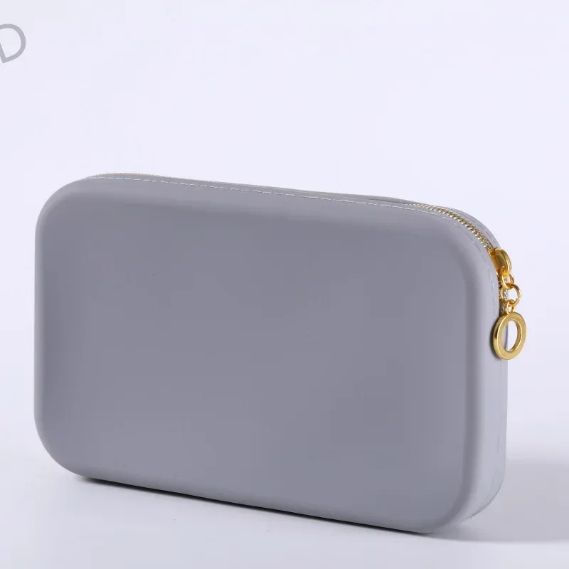 sac de rangement cosmétique carré en silicone, grande capacité, support portable pour pinceaux de maquillage, organisateur de cosmétiques étanche pour voyage