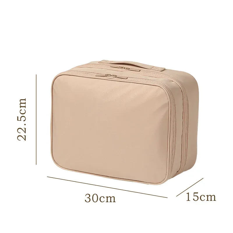 sac de rangement pour chaussures de voyage en tissu oxford, valise de voyage, boîte à chaussures portable pour trois paires, boîte à chaussures portable pour pantoufles, sac à cosmétiques