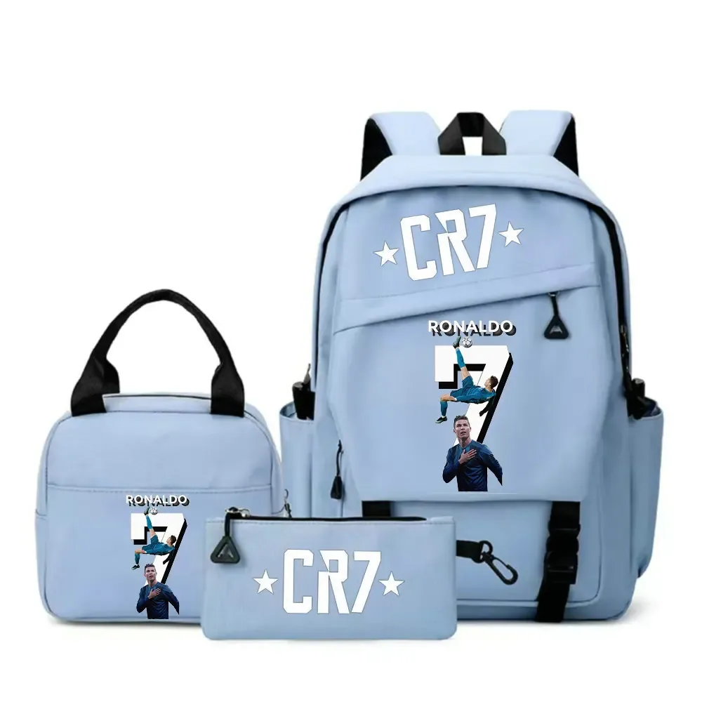 sac à dos cr7 pour étudiants, femmes et hommes, sac à dos tendance pour ordinateur portable, sac à dos quotidien pour adolescents, sac messager