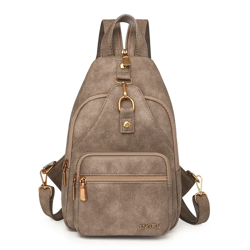 sac à dos rétro concis en pu pour femmes, sac de voyage polyvalent de grande capacité, à la mode, sens avancé, décontracté, nouvelle collection 2025