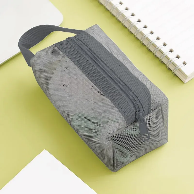 mini sacs cosmétiques en nylon transparent, jolies petites trousses de maquillage pour femmes, pochettes pour rouge à lèvres, organiseur pour câbles, clés, écouteurs