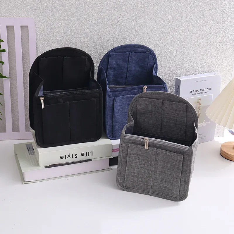 organisateur de sac à dos, doublure intérieure suspendue, sac de voyage avec de nombreuses poches, sac à dos de voyage pour femmes avec doublure intérieure