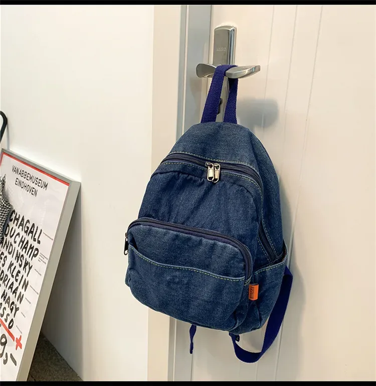 sac à dos en jean personnalisé pour femme avec n'importe quel nom, sac à dos brodé personnalisé pour les fêtes de noël, cadeau unique, sac de voyage en plein air