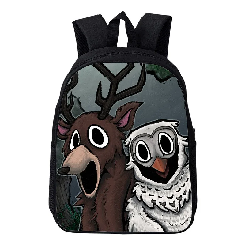 sac à dos orthopédique pour enfants, motif cerf de dessin animé amusant, pour la maternelle et l'école, pour garçons et filles, collection hot game 99 nuits dans la forêt