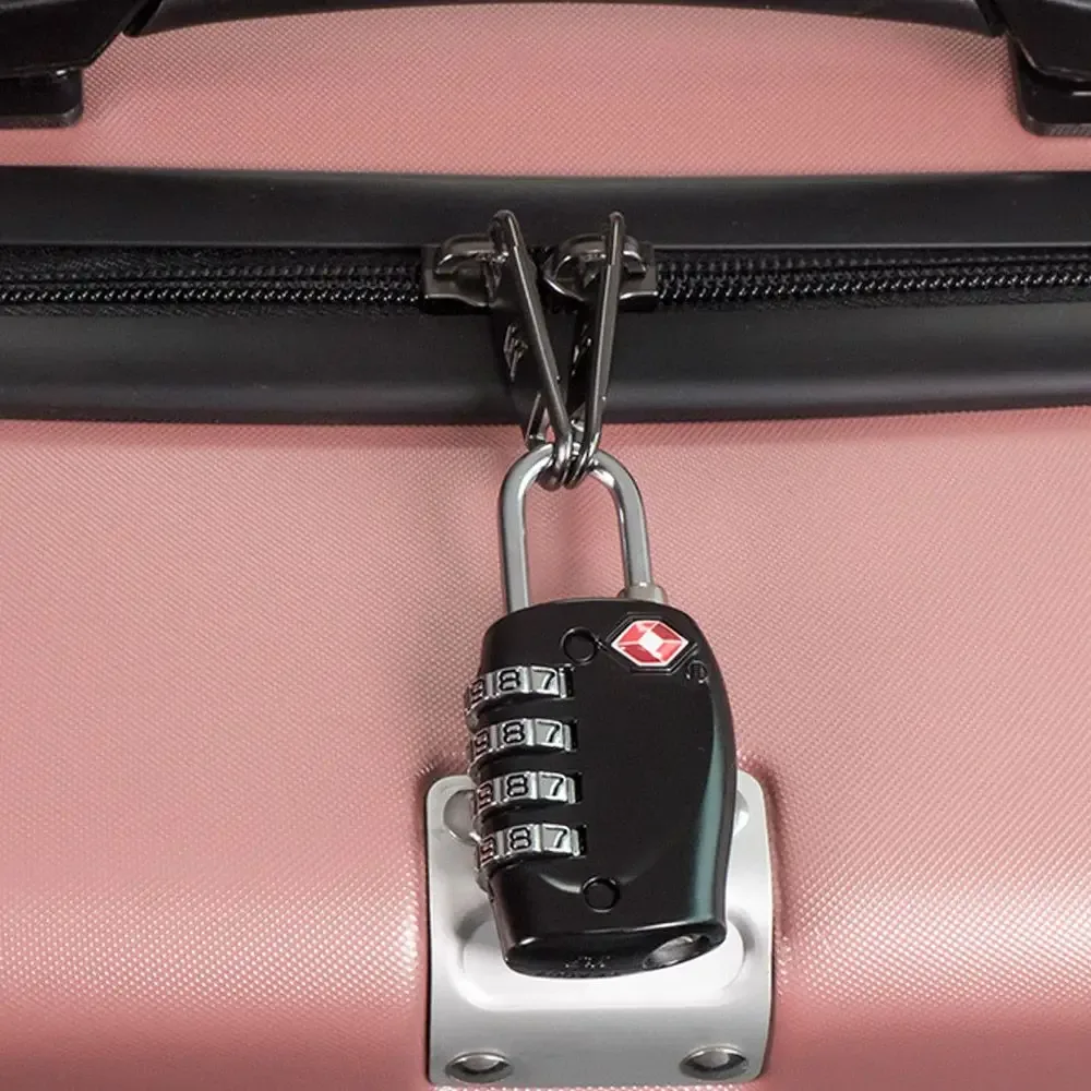 valise bagages métal code mot de passe serrures cadenas tsa douane code serrure 4 cadran chiffre mot de passe serrure