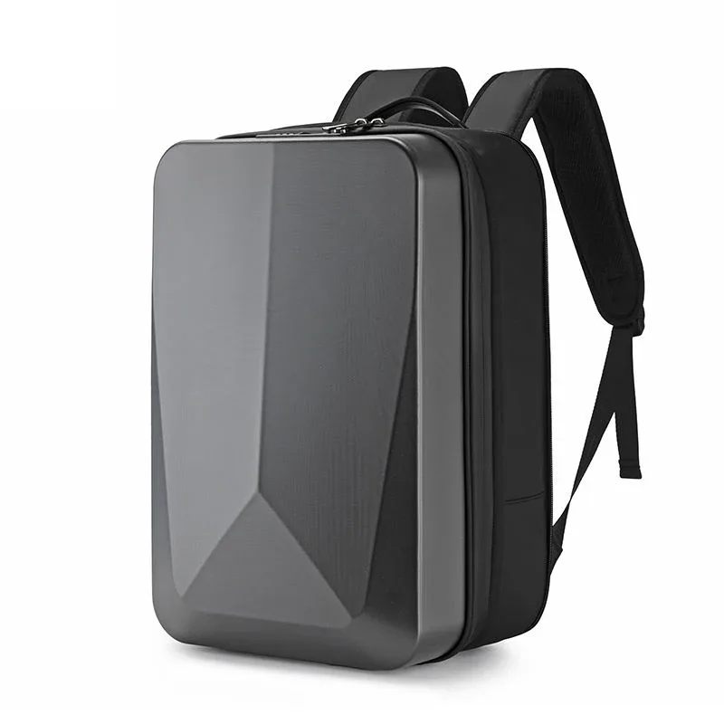 sac à dos rigide pour ordinateur portable 15.6 pouces pour hommes, étanche, antivol, extensible, verrouillage tsa, sac de jeu, sac à dos d'affaires de luxe, charge usb
