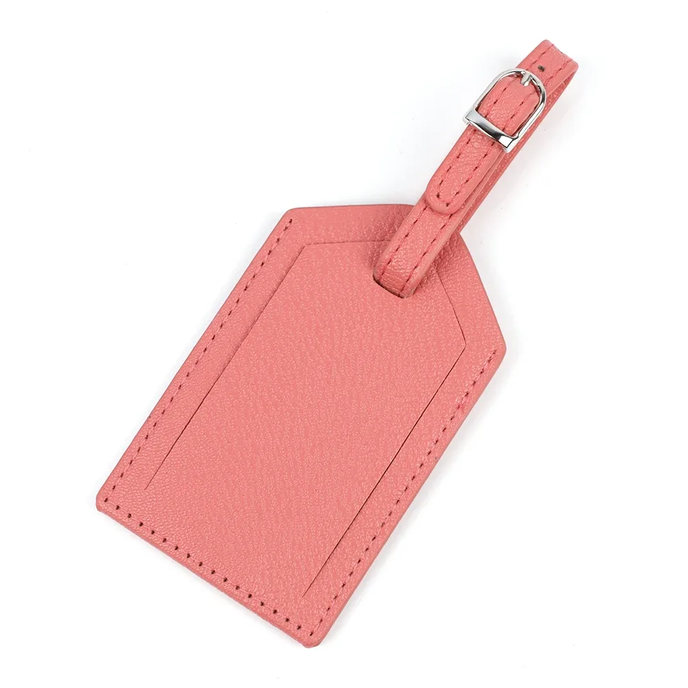 étiquettes de bagage en cuir pu, accessoires de voyage pour femmes et hommes, porte-nom et adresse pour valise, étiquettes d'embarquement, plusieurs couleurs disponibles