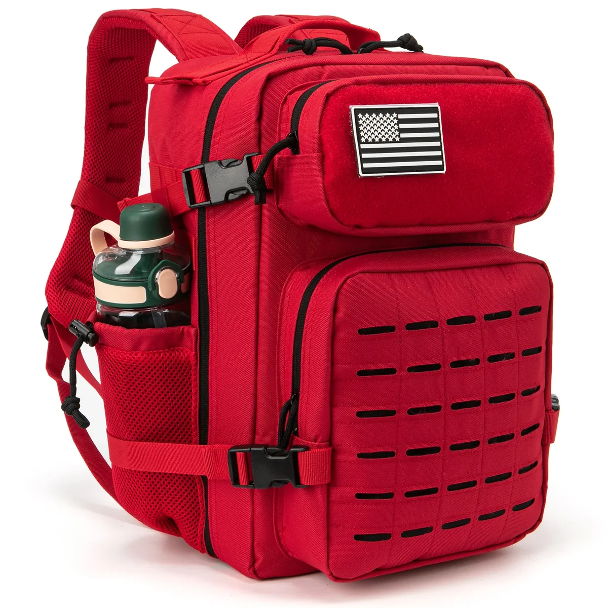 25l sac à dos tactique sac de plein air sac à dos de fitness sac à dos molle femmes/hommes randonnée sac à dos de survie hommes double porte-gobelet