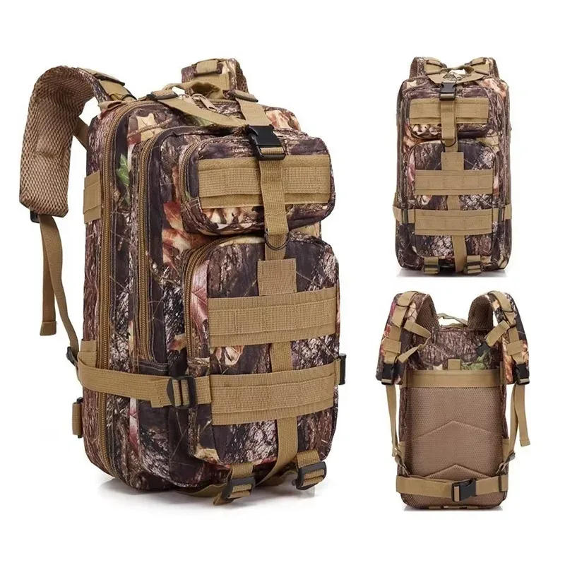 sac à dos tactique classique pour homme, sac de voyage sportif camouflage, sac à dos d'escalade, de chasse, de pêche et de randonnée en nylon, sac 3p