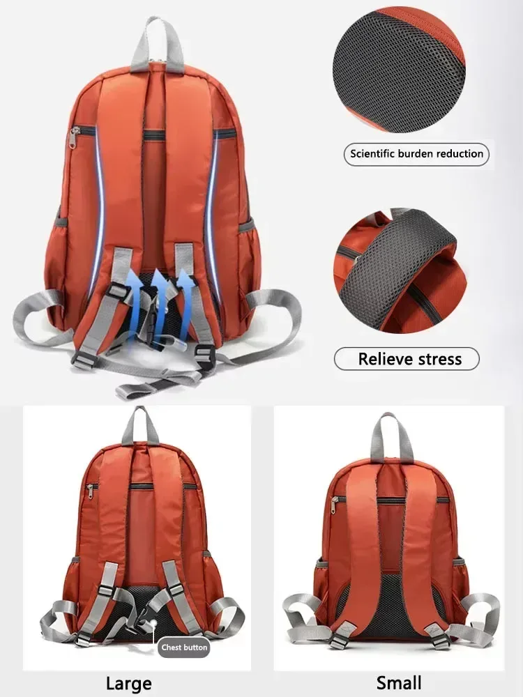 foueissac à dos en toile de nylon imperméable pour femme, sac d'école de voyage, sac de sport décontracté, grande capacité, mode, filles, 2587-11