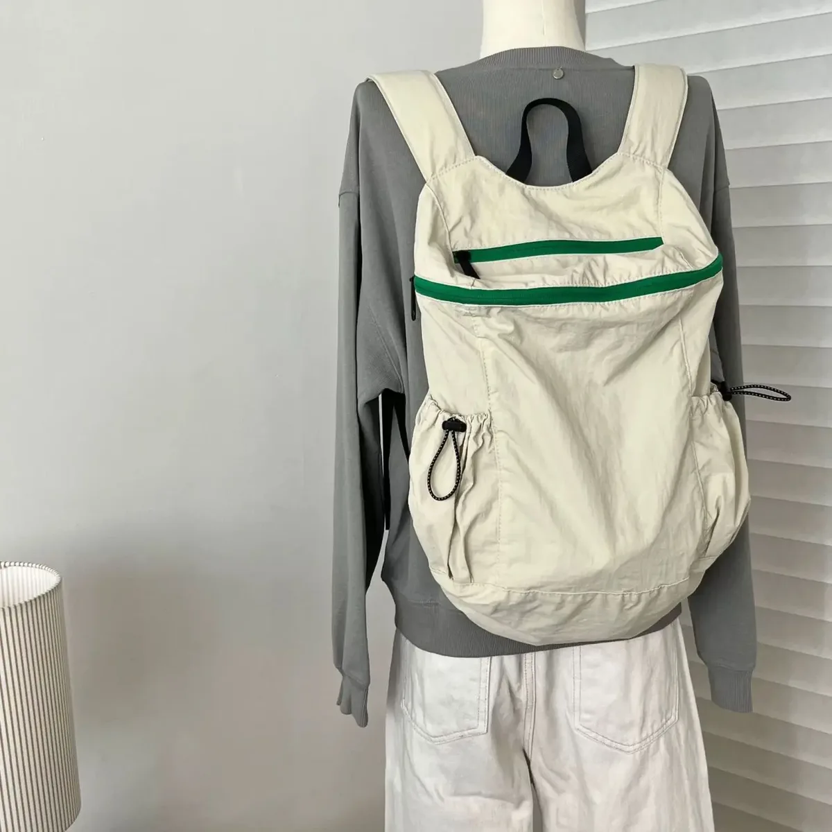 sac à dos en nylon ultraléger pour femme, grande capacité, coréen, simple, unisexe