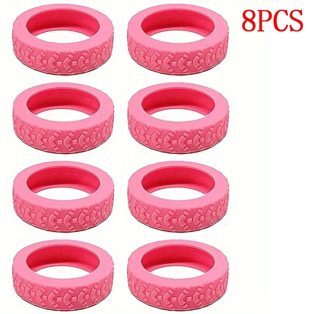 protecteur de roues de bagages en silicone, 8 pièces, roulettes, chaussures, valise de voyage, réduit le bruit, accessoires de couverture de protection