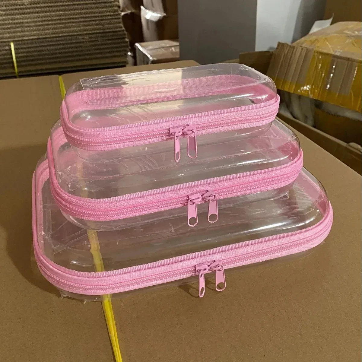 trousse toilette pet durablen vert beige rose noir gris bleu dore rouge jaune violet boîte organiseur cosmétiques maquillage voyage