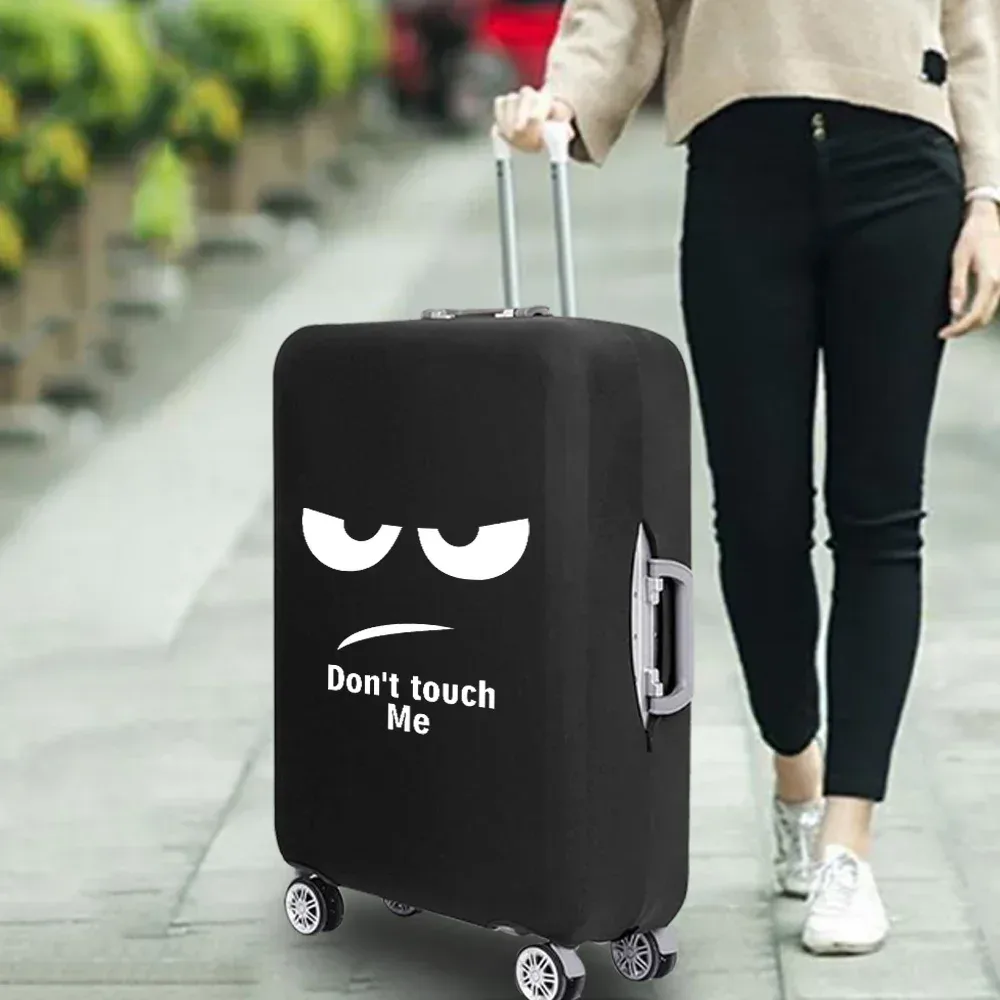 housse de valise essentielle de voyage à la mode, impression drôle pour accessoires de voyage de 18 à 32 pouces, sac de protection pour bagages à roulettes