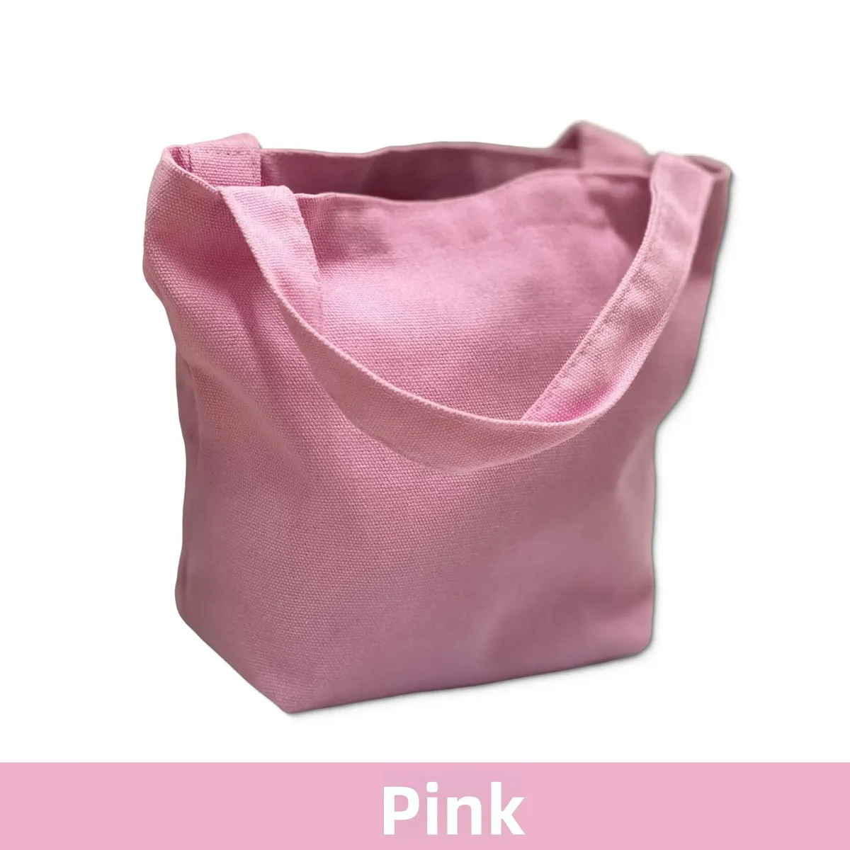sac fourre-tout coréen en toile, couleur unie simple, sacs de shopping tendance, petits sacs pour le quotidien, sac à main pliable décontracté