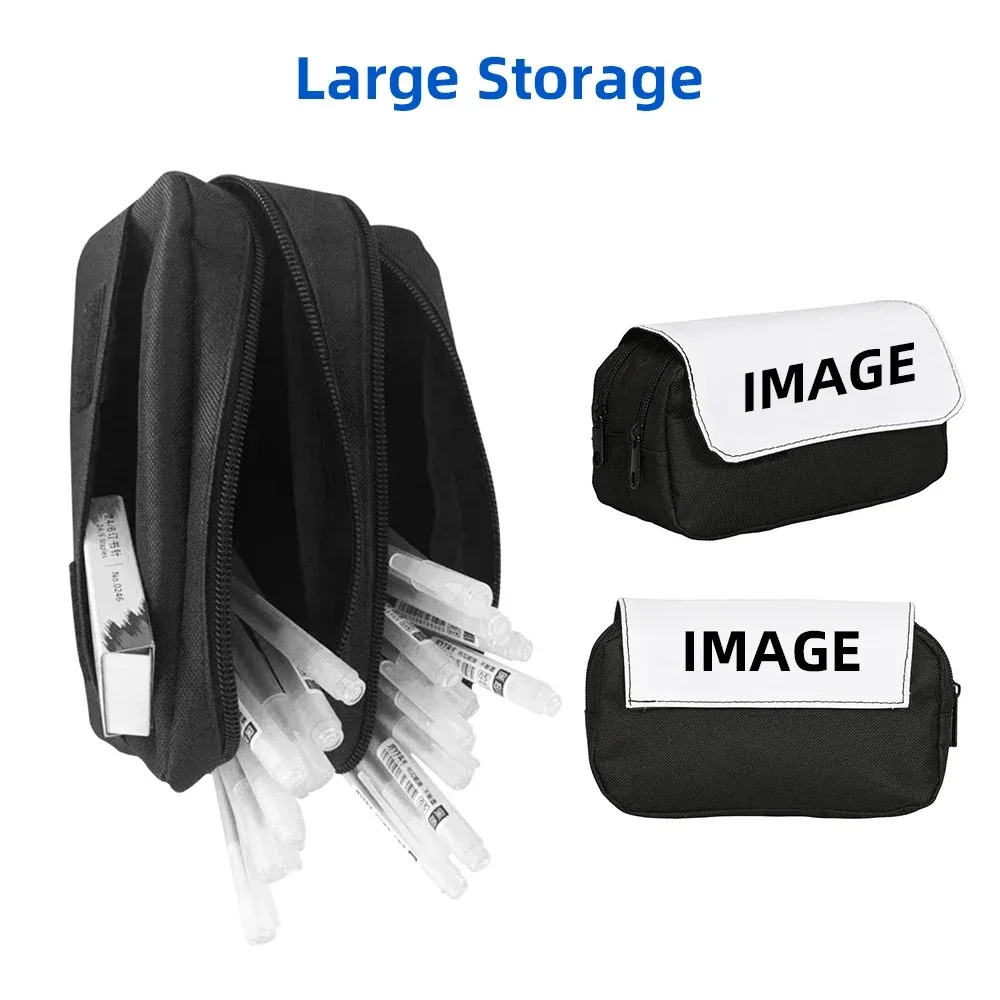 Sac de rangement de papeterie grande capacité, double compartiment, pour étudiants, motif Ronaldo, étoile du football, pour l'école et les voyages
