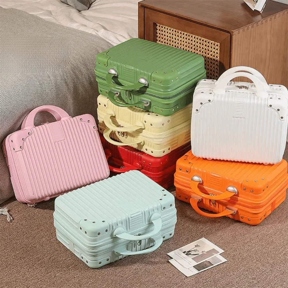 valise de voyage 14 pouces, mini boîte à cosmétiques, organiseur de bagages, sac de voyage pour femmes, sac fourre-tout - ventes exceptionnelles